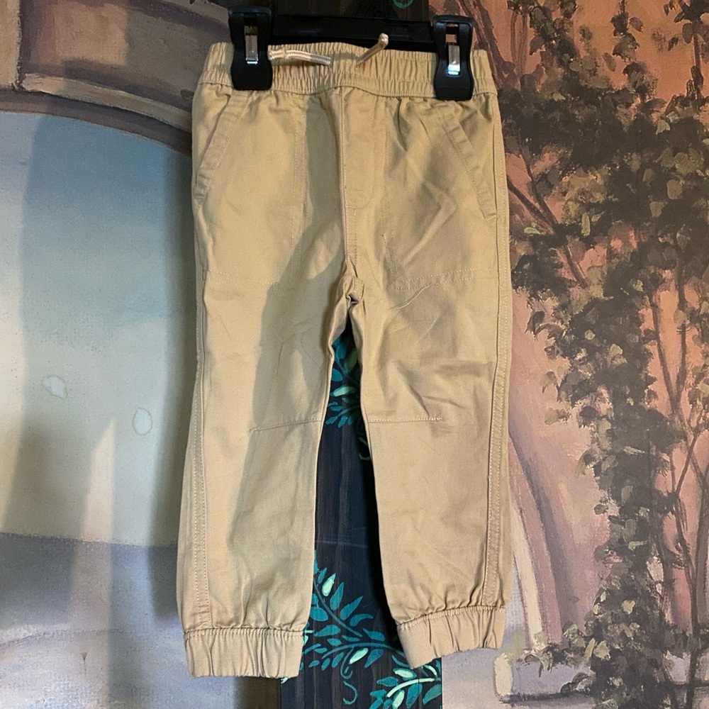 Khaki jogger pants